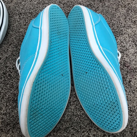 Blue Lace-Up Vans - Picture 5 of 6